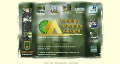 Desktop Screenshot of campingdelamontagnedargent.com